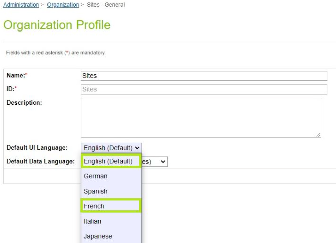 Organization Profile