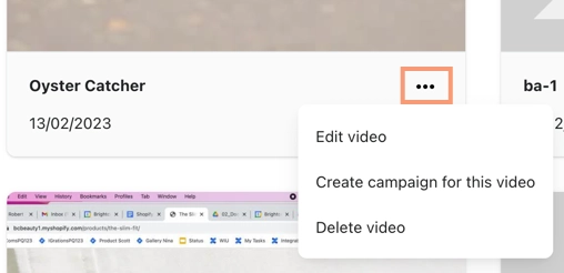 Video Options Menu